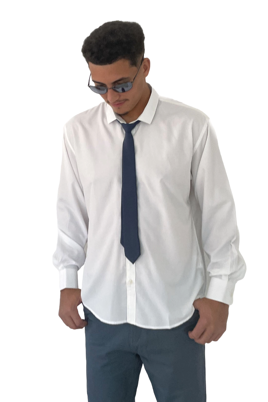 Men's White Button Down Shirt